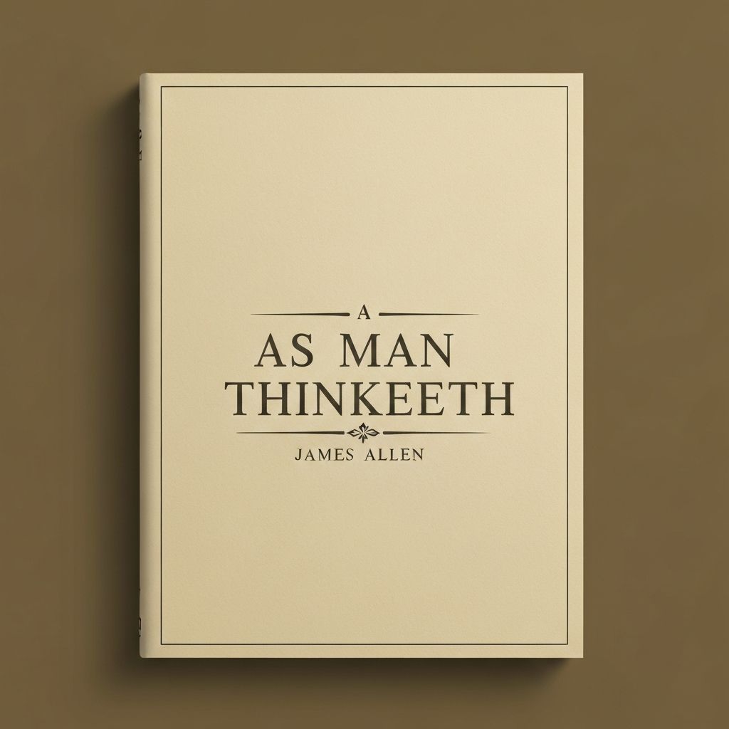 Capa de Assim como um homem pensa, de James Allen